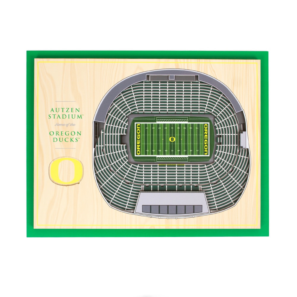 Classic Oregon O, Wall Art & Clocks, Home & Auto, 13"x17", You the Fan, 5 layer, Stadium View, 977452